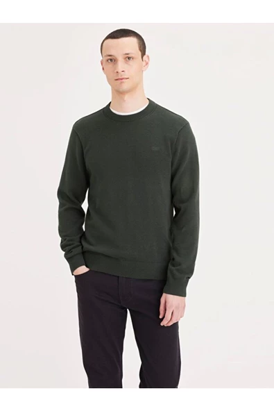 Dockers Erkek Minimalist Sweatshirt - Günlük & Şık, Uzun Kol, Yuvarlak Yaka ürün görseli 1