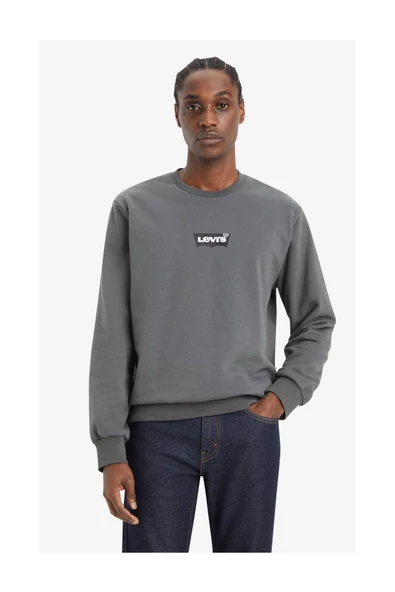 Levi's Oversized Erkek Sweatshirt - Yuvarlak Yaka - Uzun Kol - Günlük Stil ürün görseli 1