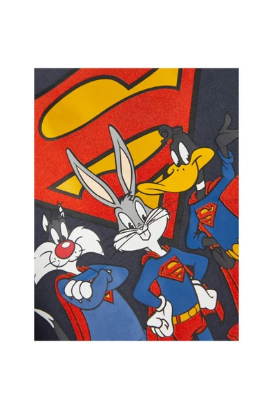Erkek Çocuk Uzun Kol Sweatshirt-Süper Kahraman Baskı-Günlük ürün görseli 1