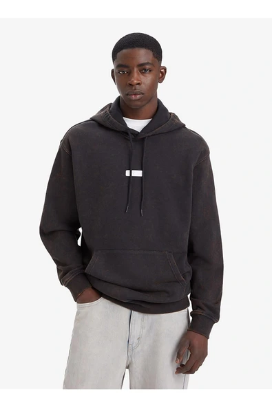 Levi's Erkek Oversize Kapüşonlu Sweatshirt - Vintage Stil - Günlük Kullanım ürün görseli 1