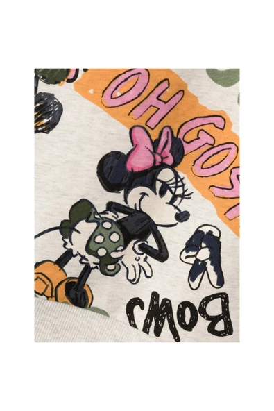 Minnie Mouse Desenli Kız Çocuk Sweatshirt-Uzun Kol Regular Fit ürün görseli 1