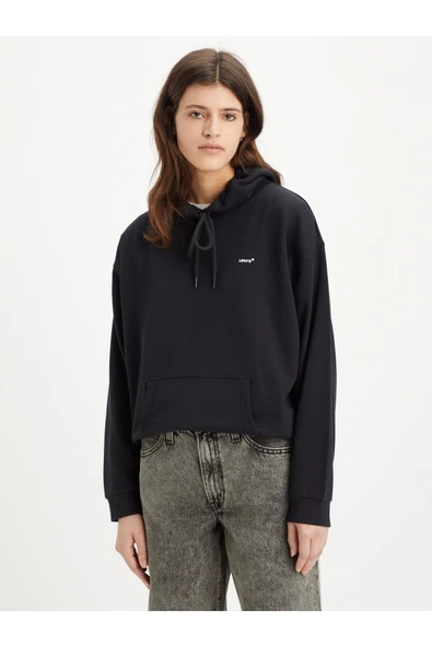 Levi's Oversize Kapüşonlu Crop Sweatshirt - Günlük Şıklık ürün görseli 1
