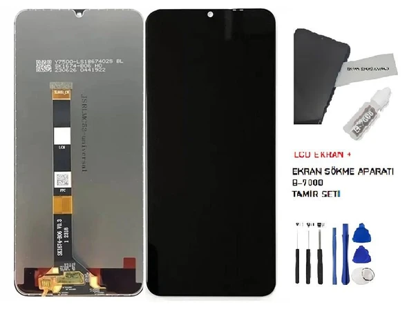 Tkgz - Oppo Realme C53 Uyumlu Lcd Ekran Dokunmatik Orijinal +B-7000 + TAMİR SETİ ürün görseli 1