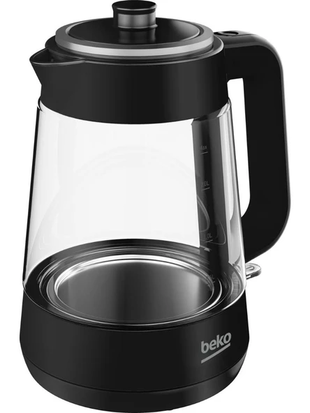 Beko CM 5964 B Floral Siyah 1900 W Cam Demlikli Çay Makinesi - Resim 3