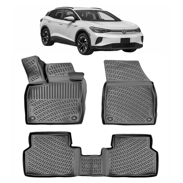 Rizline Volkswagen ID.4  Elektrikli 3D Havuzlu Paspas ürün görseli 1