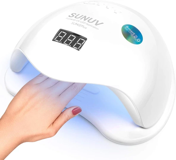 SunUv Manikür Tırnak Kurutucu UV Led Lamba Beyaz 48w ürün görseli 1