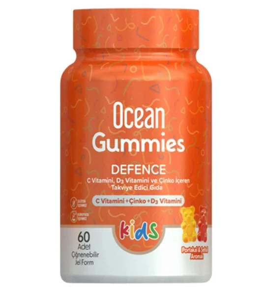Orzax Ocean Gummies Defence Çiğnenebilir Jel Form 60 Adet ürün görseli 1