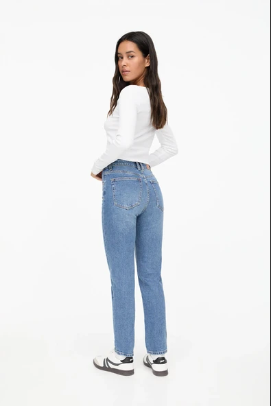 Pull & Bear Comfort mom jean - Resim 3