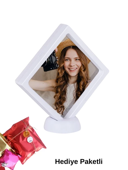 Hatıra Çerçevesi Kişiye Özel Fotoğraf Dahil - 11x11cm ürün görseli 1