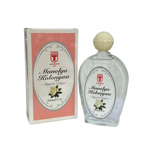 Tariş Manolya Kolonyası 200 ml 80 Derece Cam Şişe ürün görseli 1