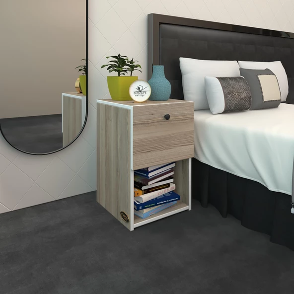 Kenzlife komodin izumi crd 60*39*39 komidin kitaplık ayakkabılık kapaklı arkalıklı ürün görseli 1