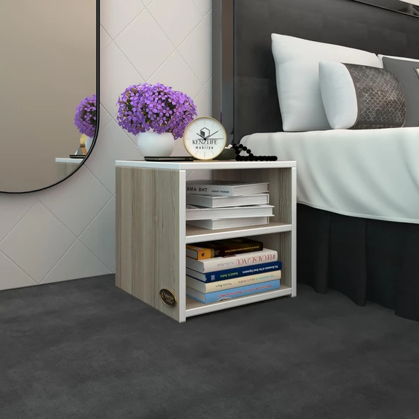 Kenzlife komodin meydey crd 39*39*39 komidin kitaplık ayakkabılık ürün görseli 1