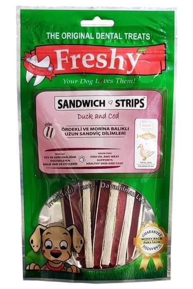 Freshy Sandwich Ördekli Ve Morina Balıklı Sandviç Dilimleri. 80 gr ürün görseli 1