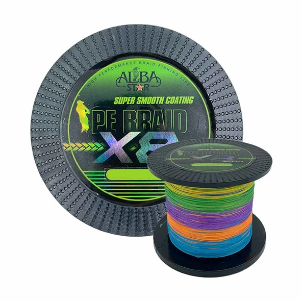 Albastar Carrier 8x 0.26 mm 600m 8 Örgü İp Misina Multicolor 24.6 kg Çeker ürün görseli 1