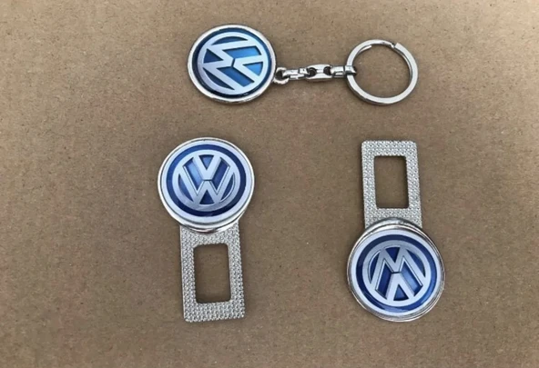 Volkswagen Golf Passat Scirocco T-roc Uyumlu Ses Susturucu Metal Toka 1 Çift Anahtarlık 1 Adet ürün görseli 1