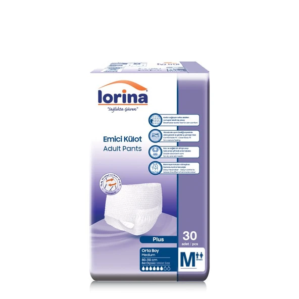 Lorina Emici Külot Orta Boy M 30'lu 2 Adet Hasta Bezi ürün görseli 1