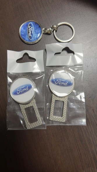 Ford Uyumlu Ses Susturucu Metal Toka 1 Çift Anahtarlık 1 Adet ürün görseli 1