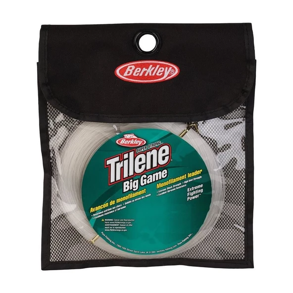 Berkley Big Game Leaders 130 lbs 100m Monofilament Lider Misina 58.9 kg Çeker ürün görseli 1