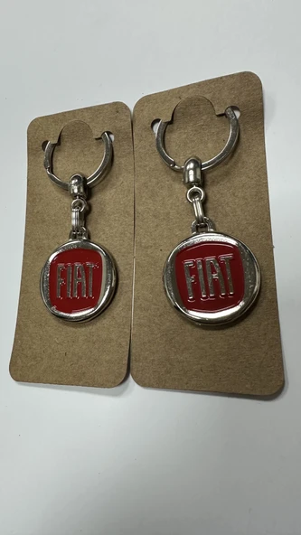 Fiat Kırmızı Logolu Metal Otomobil Anahtarlığı 2 ADET KEMER SUSTURUCU 1 ADET ürün görseli 1