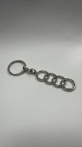 AUDİ Halka Metal Anahtarlık Araba Anahtarlığı KEMER SUSTURUCU HEDİYELİ 1 ADET ürün görseli 1