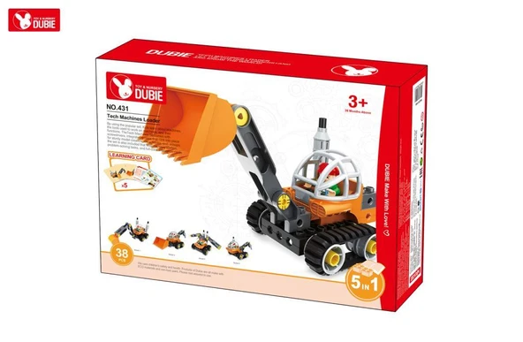 Wange 431 38 parça lego dubie iş aracları 5ın1 ürün görseli 1