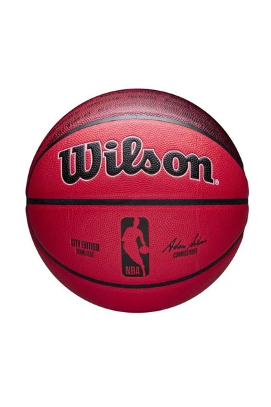Wilson NBA Team City Collector Miami Heat SZ7 Basketbol Topu WZ4033816XB7 ürün görseli 1