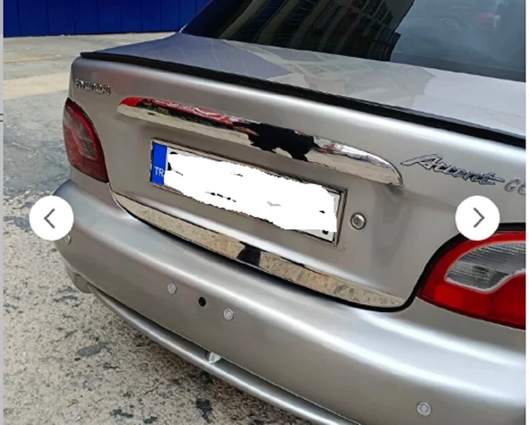 Hyundai Accent Yumurta Kasa 1995- 2000 Bagaj Alt Çıtası Krom Paslanmaz Çelik ürün görseli 1