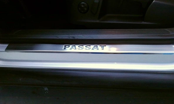 VW Passat B8 2005-2018 Kapı Eşiği Krom Paslanmaz Çelik 4 Adet ürün görseli 1