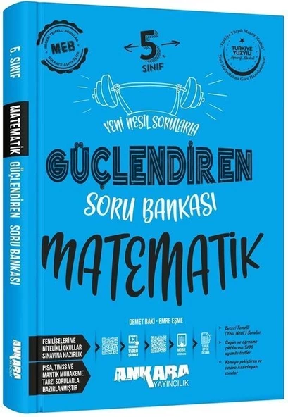 Ankara Yayıncılık 5.Sınıf Matematik Güçlendiren Soru Bankası ürün görseli 1
