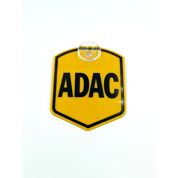 Etiketçilere Özel Adac Sarı Cam Süsü Pleksi Vantuzlu Arma (552063900) ürün görseli 1