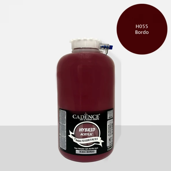 HYBRID AKR. MULTISURFACES H-055 BORDO 2000ML ürün görseli 1