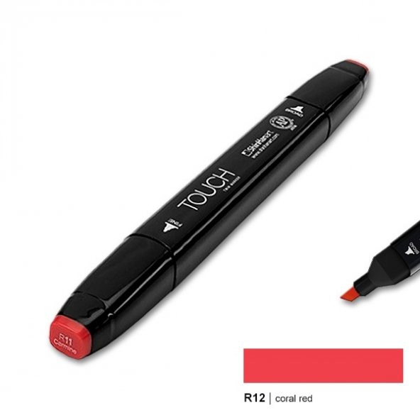 TOUCH TWIN MARKER R12 CORAL RED ürün görseli 1