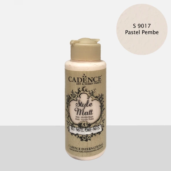 STYLE MAT AKRİLİK BOYA S-9017 PASTEL PEMBE 120ML ürün görseli 1
