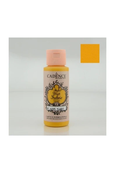 Cadence Style Matt Fabric Kumaş Boyası 605-sarı 59ml ürün görseli 1