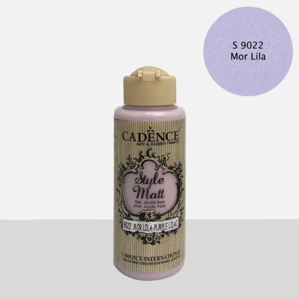 STYLE MAT AKRİLİK BOYA S-9022 MOR LİLA 120ML ürün görseli 1