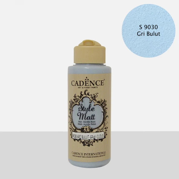 STYLE MAT AKRİLİK BOYA S-9030 GRİ BULUT 120ML ürün görseli 1