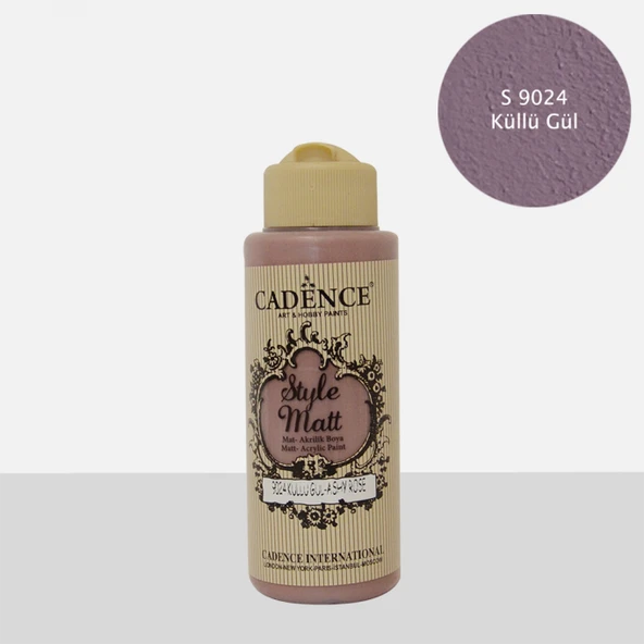 STYLE MAT AKRİLİK BOYA S-9024 KÜLLÜ GÜL 120ML ürün görseli 1