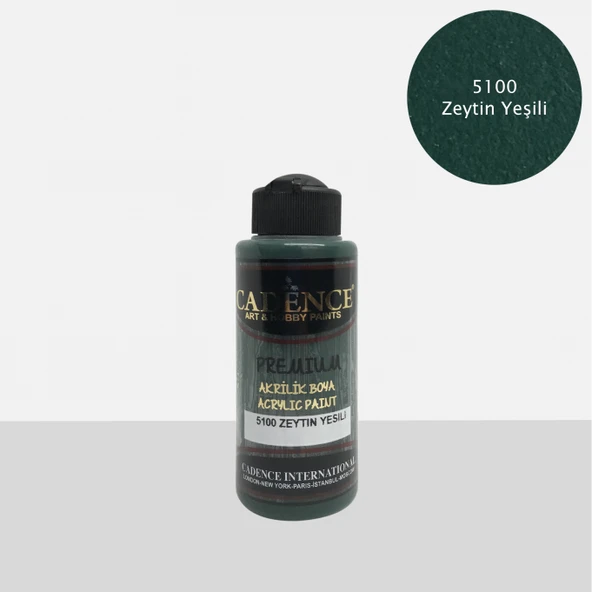 PREMİUM AKRİLİK BOYA 5100 ZEYTİN YEŞİLİ  120ML ürün görseli 1