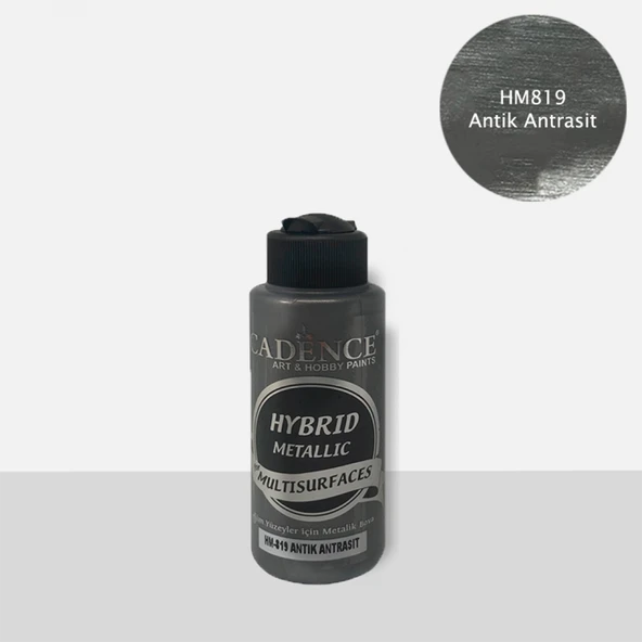 HM819 Antik Antrasit Cadence Metalik Multisurface 120ML ürün görseli 1