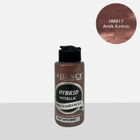 HM817 Metalik Antik Kırmızı - Multisurfaces 120ml ürün görseli 1