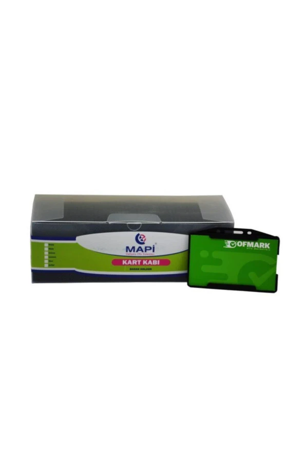 Mapi Plastik Yatay Kart Koruyucusu 54mm X 86mm Siyah (50 Li Paket) ürün görseli 1