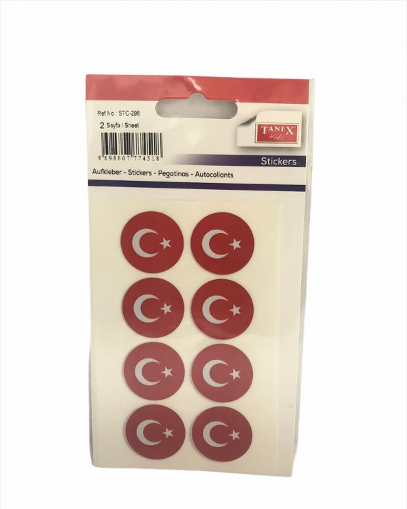 Tanex STC-296 25 mm Bayrak Çıkartma 2li ürün görseli 1