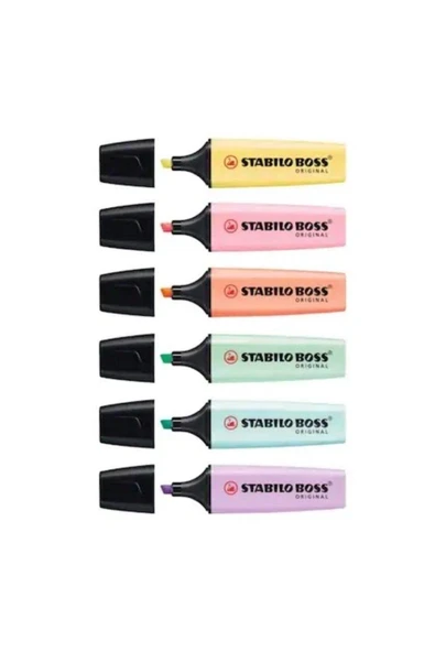 Stabilo Boss Pastel Fosforlu Kalem 6 Adet ürün görseli 1