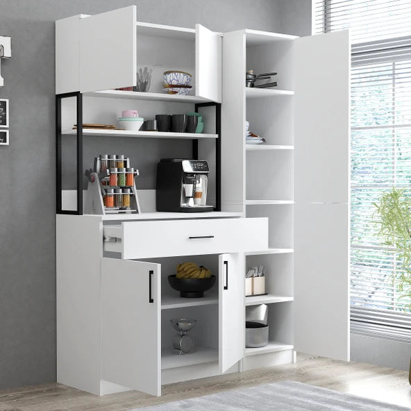 Roewood Kahve Köşesi Erzak Dolabı - Resim 2