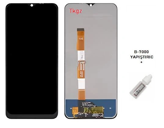Tkgz - Vivo Y21S Uyumlu Lcd Ekran Dokunmatik Orijinal + B-7000 ürün görseli 1
