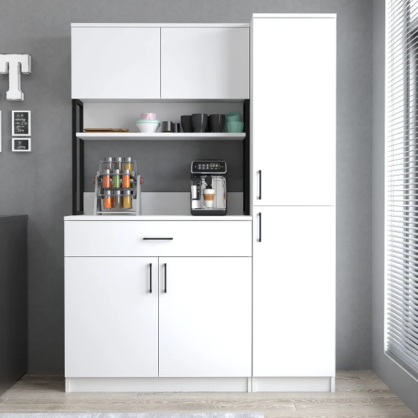 Roewood Kahve Köşesi Erzak Dolabı - Resim 3