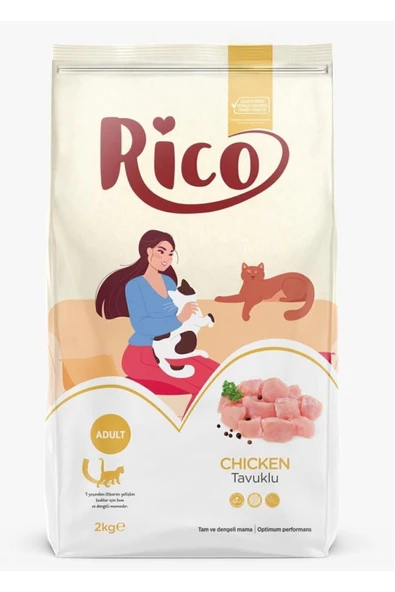 Rico Tavuklu 15 kg Yetişkin Kedi Maması ürün görseli 1