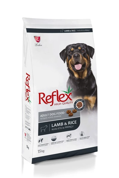 Reflex Kuzu Etli Pirinçli 15 kg Yetişkin Köpek Maması ürün görseli 1