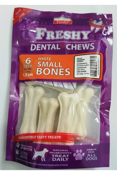 Freshy Dental Chews Beyaz Kemik Köpek Ödülü  6'lı Paket ürün görseli 1