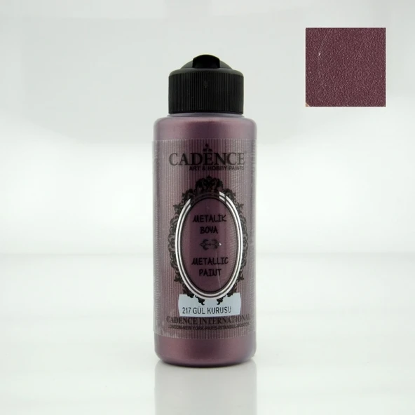 METALİK SEDEFLİ BOYA 217 GÜL KURUSU 120ML ürün görseli 1
